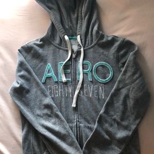 Aéropostale Zip Up Hooded Sweater